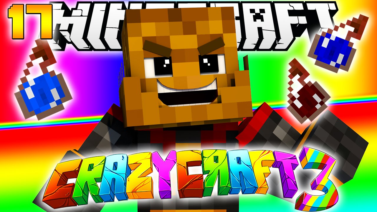 Minecraft CRAZY CRAFT 3.0 - WITCH POTION (CACTUS BOMB) Mod #17 | JeromeASF
