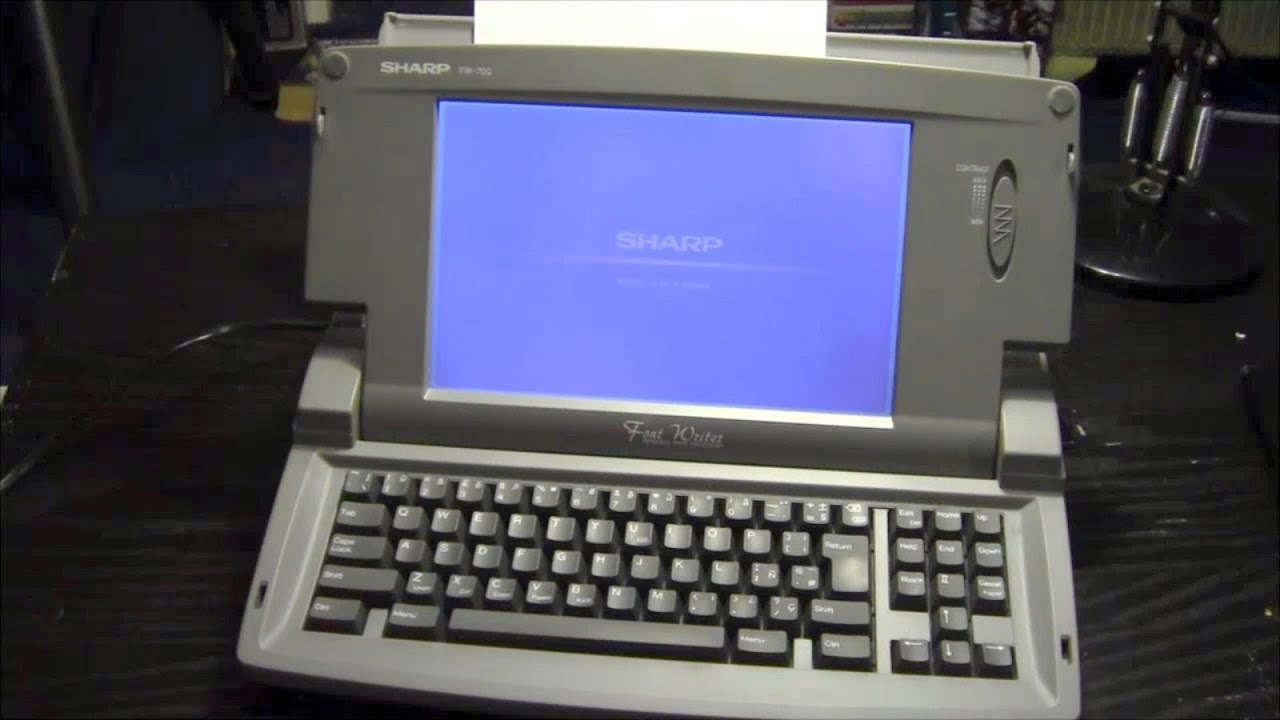Обзор винтажного текстового процессора: Sharp Font Writer FW-700 (1995?)