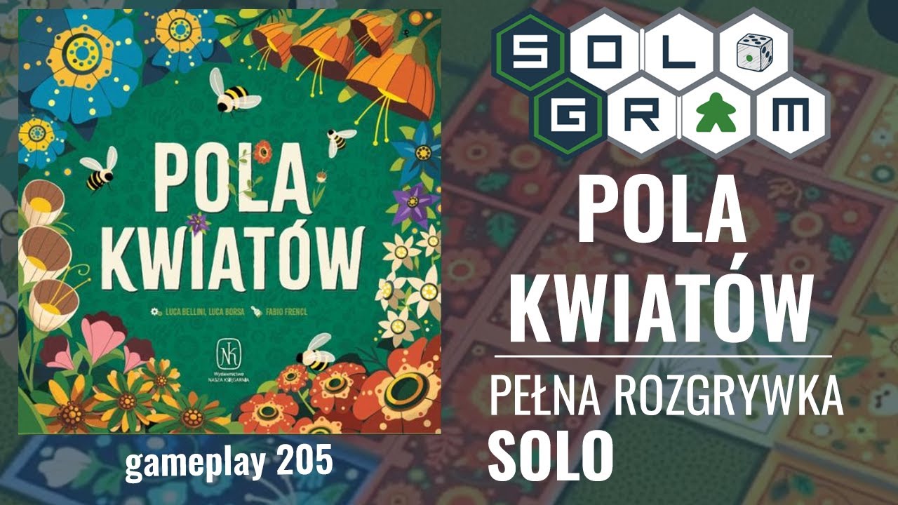 Pola kwiatów | pełna rozgrywka solo | zasady gry | gameplay 205