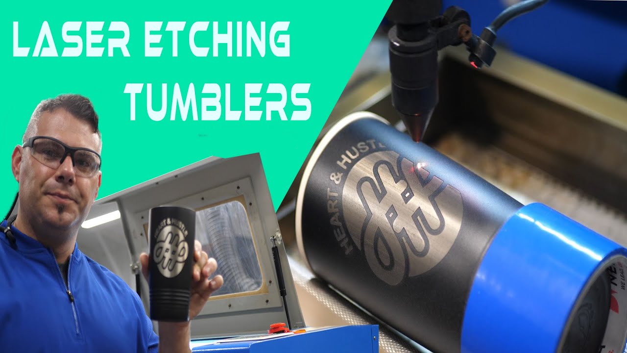 NEW LASER ENGRAVER | Etching Tumblers with Rotary