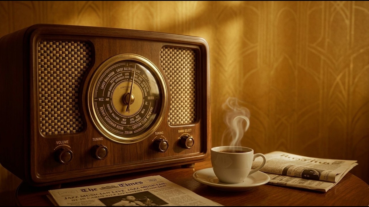 Golden Vinyl Radio - 3 Hours of Elegant Morning Jazz &ndash; 1940s Vintage Swing Vinyl Background Music