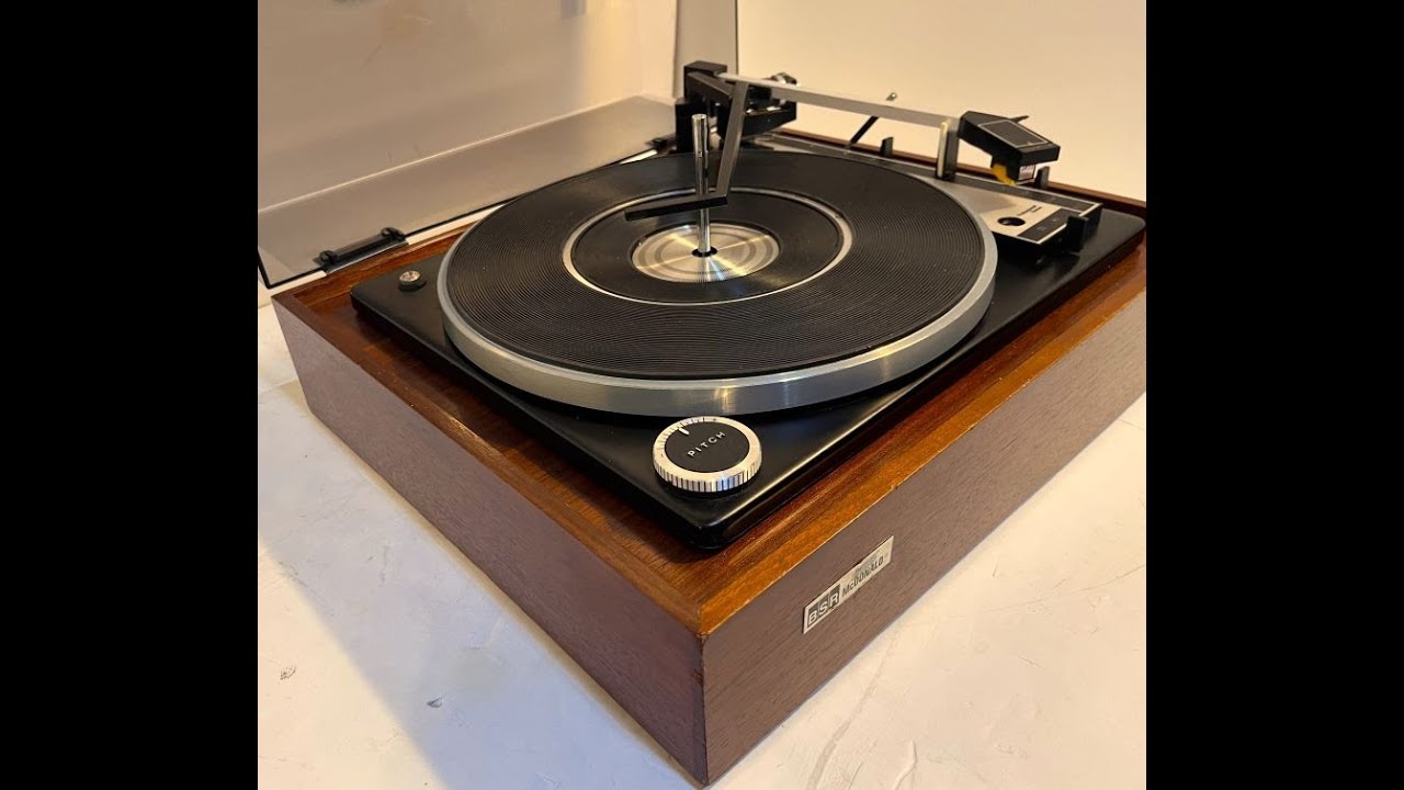 Serviced BSR C159 Professional SeriesVariable Pitch 2 Speed Multiplay (Stacking) Record Changer