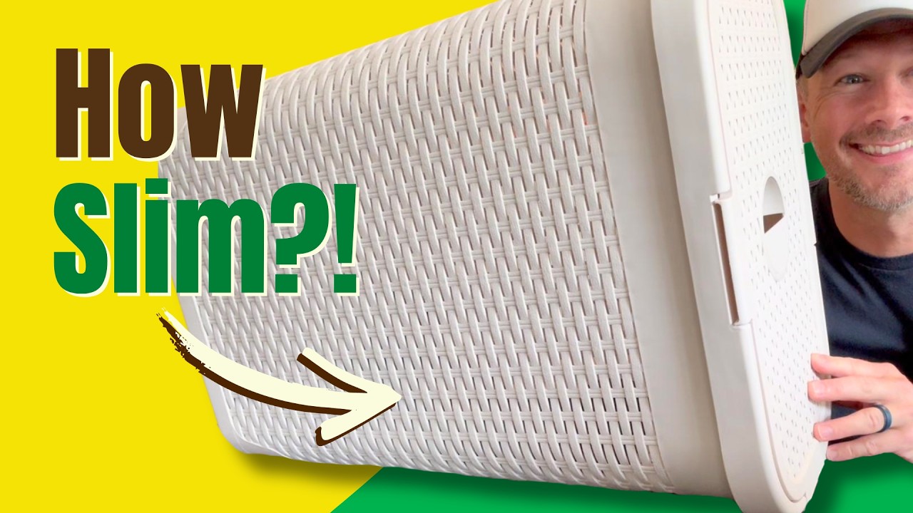 Best Slim Laundry Hamper for small bathrooms by Mind Reader review