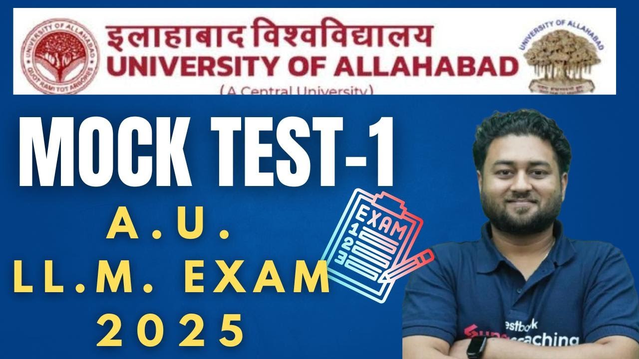 LLM Mock Test 1|| Allahabad University LLM Exam #llm #llmexaminationform  #judiciary #bnss