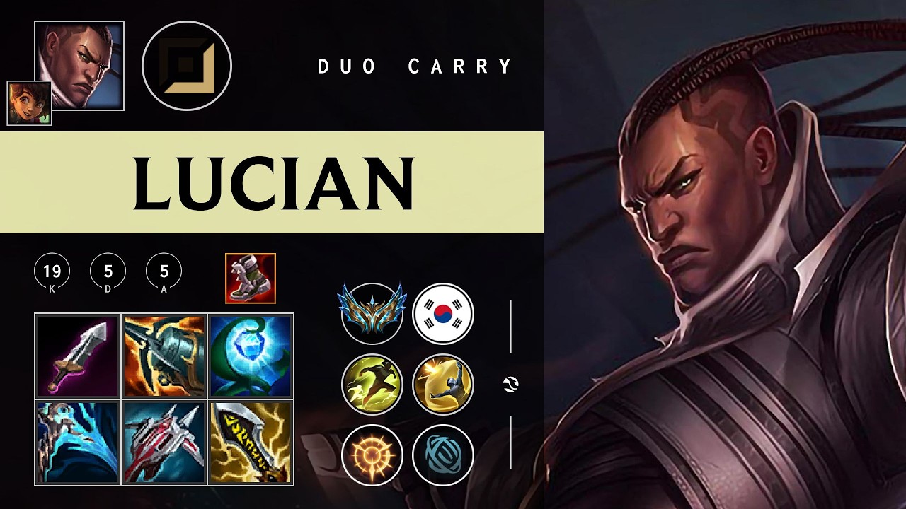 Lucian ADC vs Yunara - KR Challenger Patch 26.06