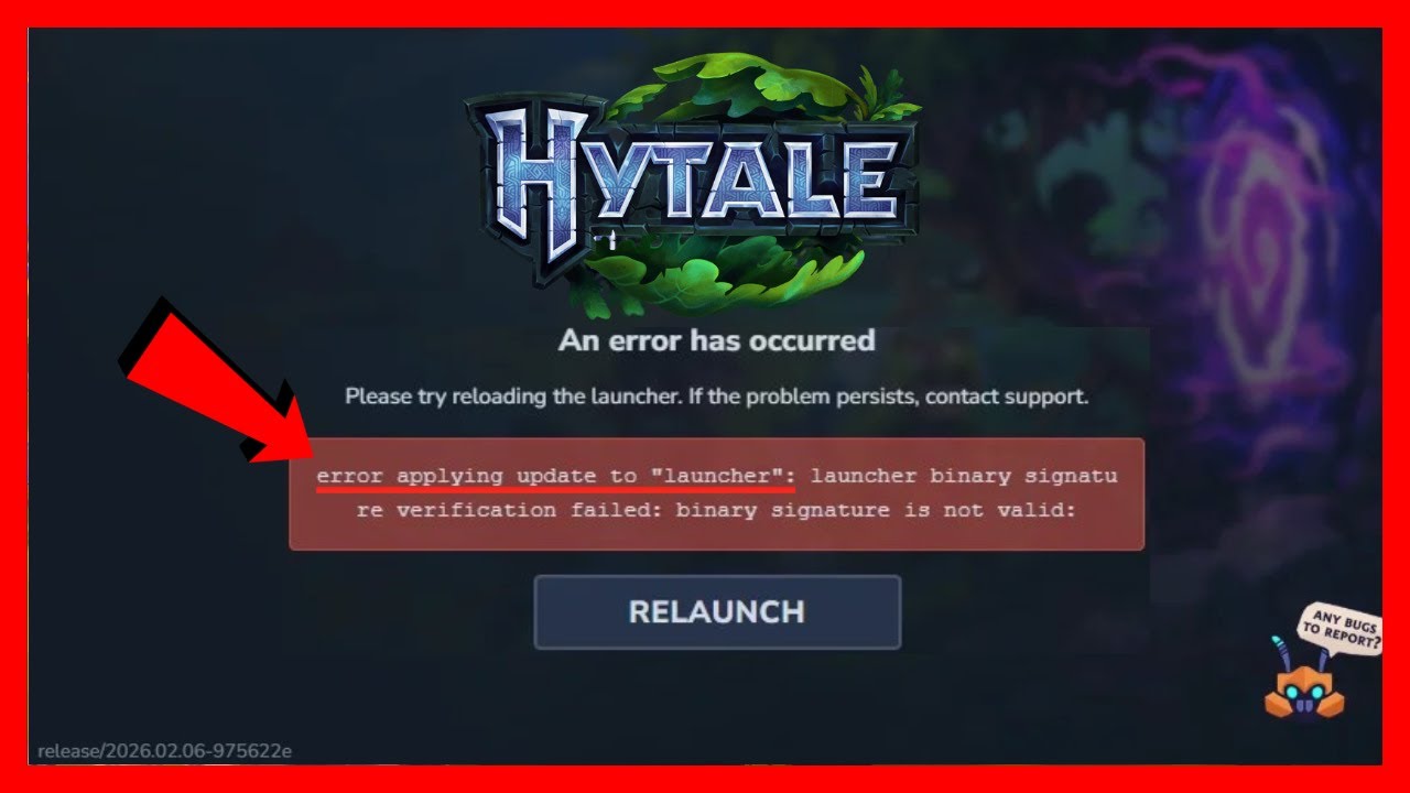 Исправлена ​​ошибка Hytale при применении обновления к лаунчеру.