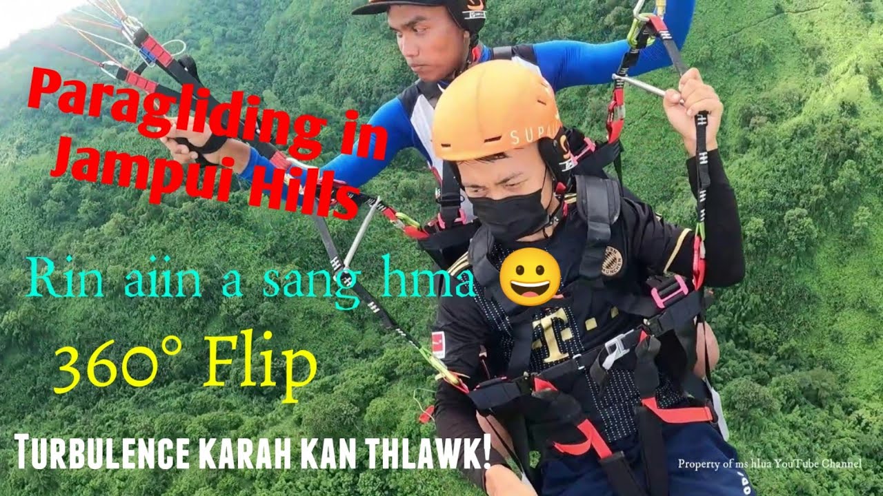 Paragliding in Jampui Hills, Tripura | My first ever Paragliding experience | 360 Degree Flip |