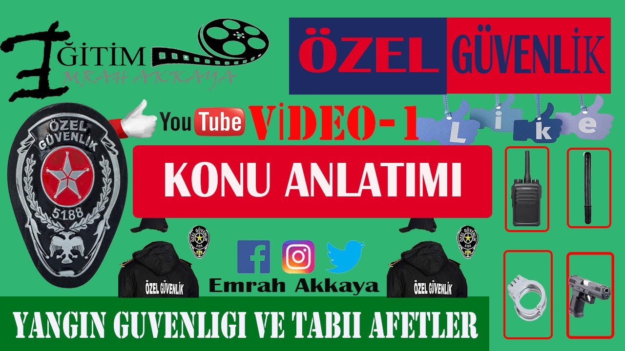 ÖZEL GÜVENLİK KONULARI (YANGIN GUVENLİĞİ)KONU ANLATIMI