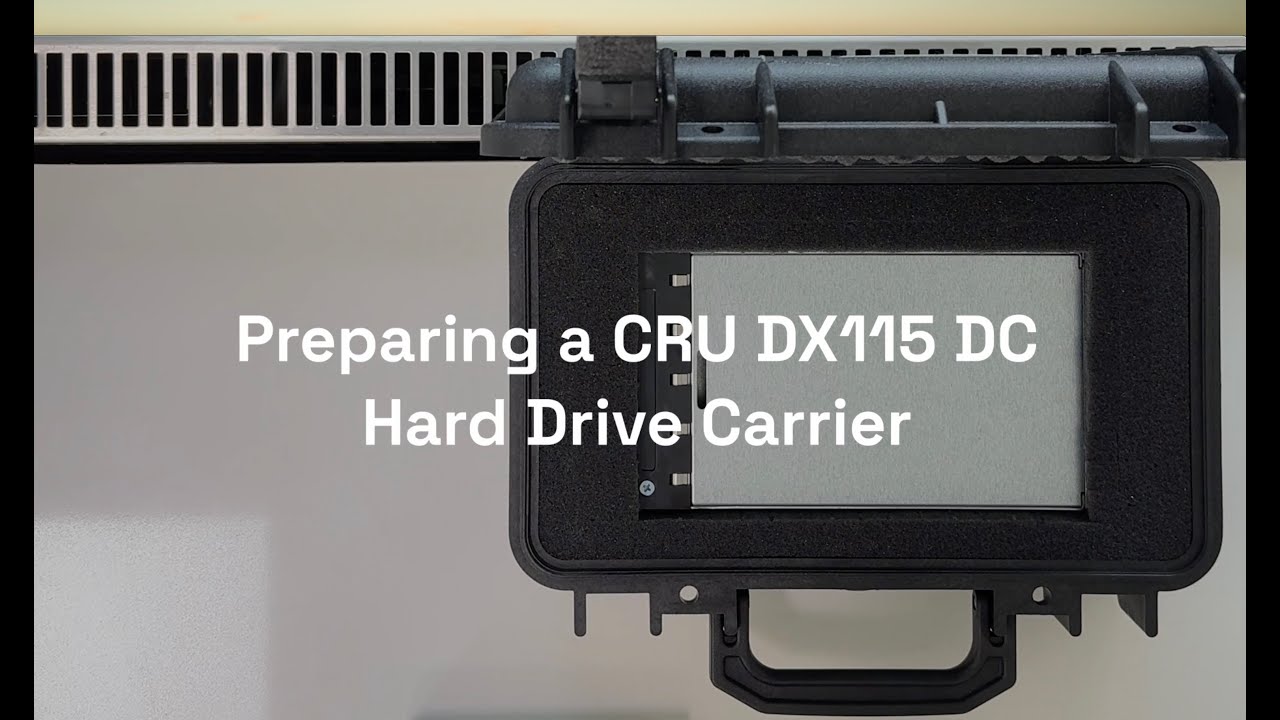 Preparing a CRU-DataPort Data Express DX115 DC Hard Carrier (Tutorial)