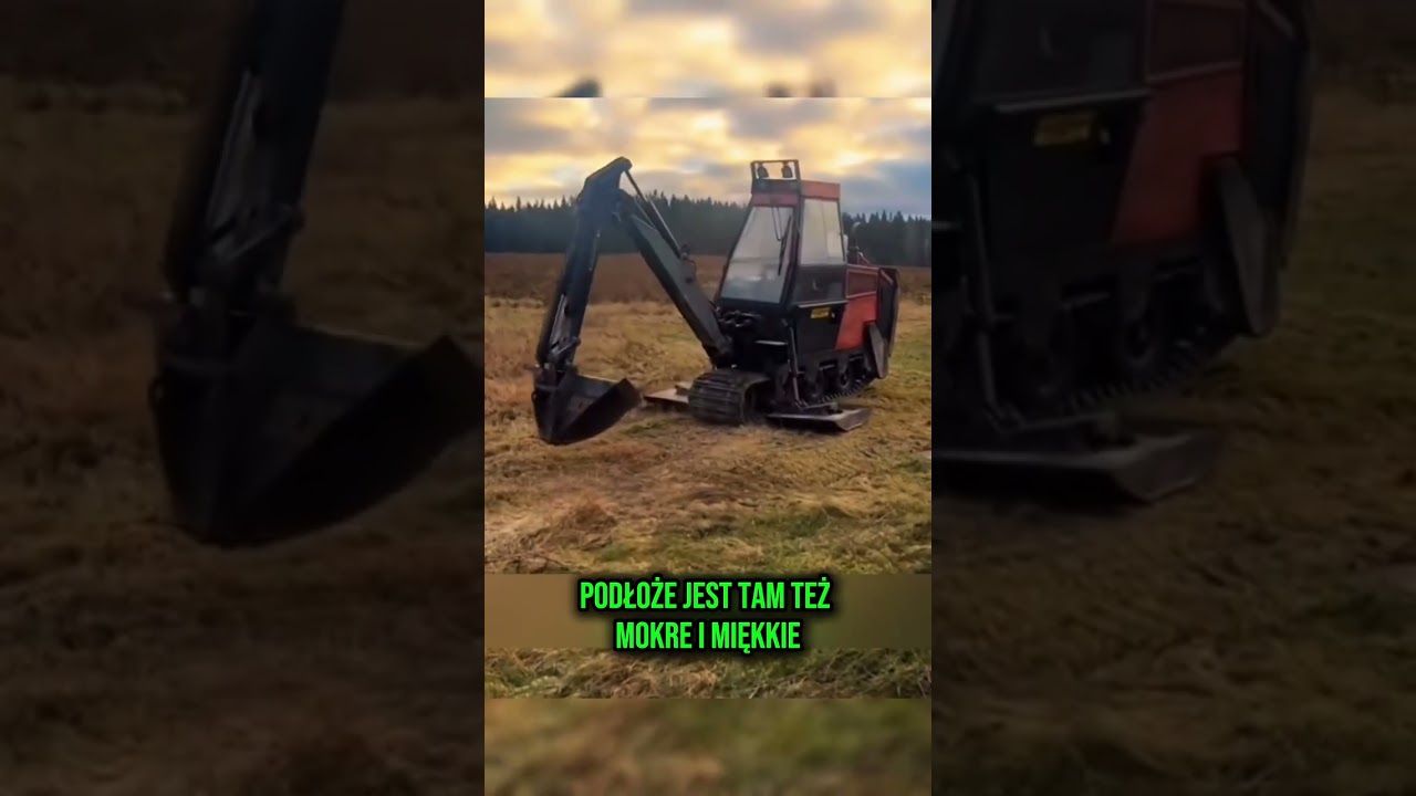Jednogąsienicowa koparka z Finlandii wygląda dziwnie, ale została stworzona do jednego konkretnego