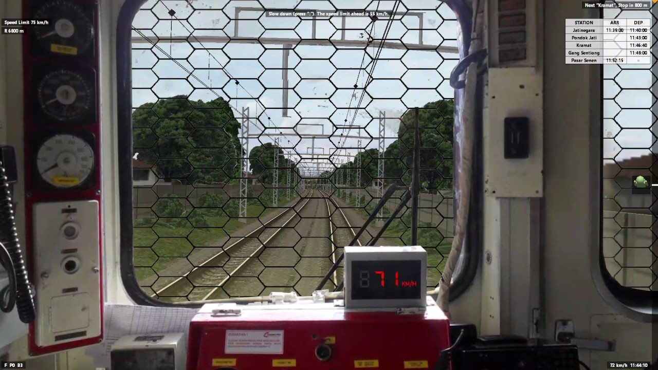 [BVE5] KA Commuter Jabodetabek Yellow Line from Jatinegara to Pasar Senen (Tokyo Metro 5000 series)