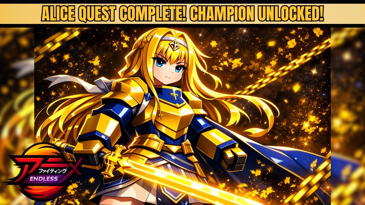 I Finally Completed the Alice Quest and Unlocked Champion! | Anime Fighting Simulator Endless