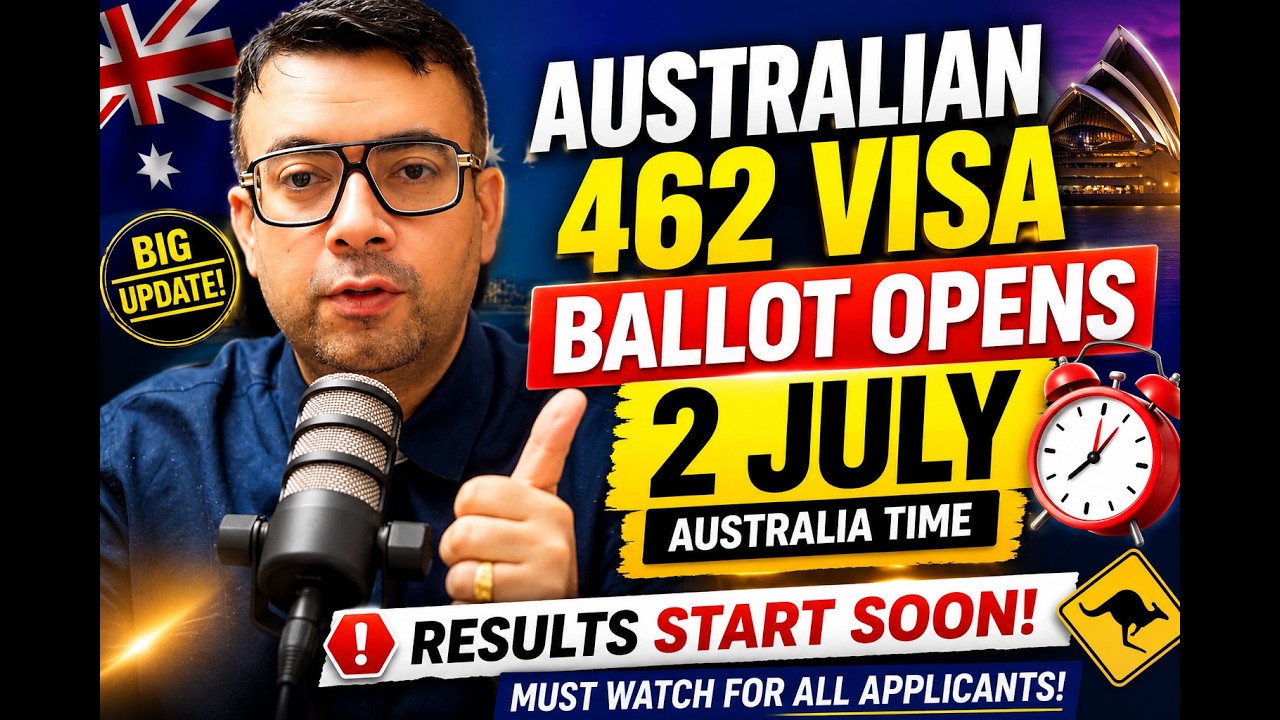 🚨 Australian 462 Visa Ballot Opens on 2 July (Australia Time) | Results Start Soon! 🇦🇺