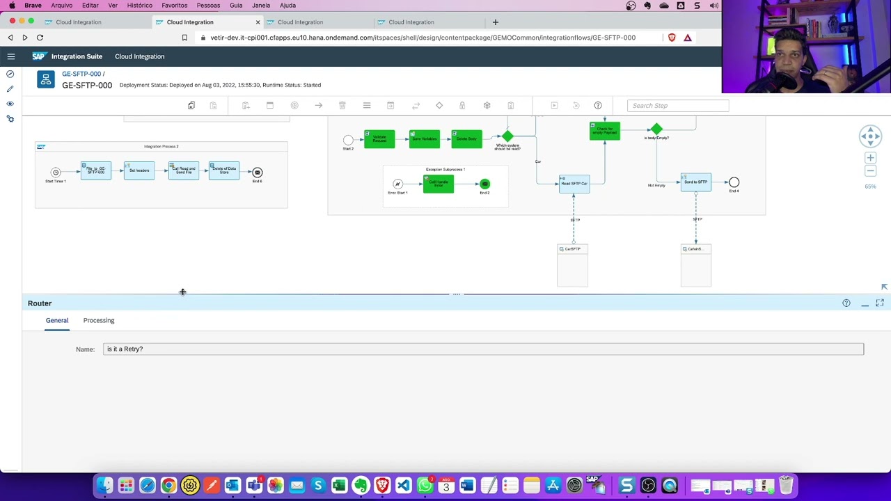 SAP Cloud Integration CI/CPI - Dica sobre Data Store, Tratamento de exece&ccedil;&atilde;o - Dia a Dia no Trabalho