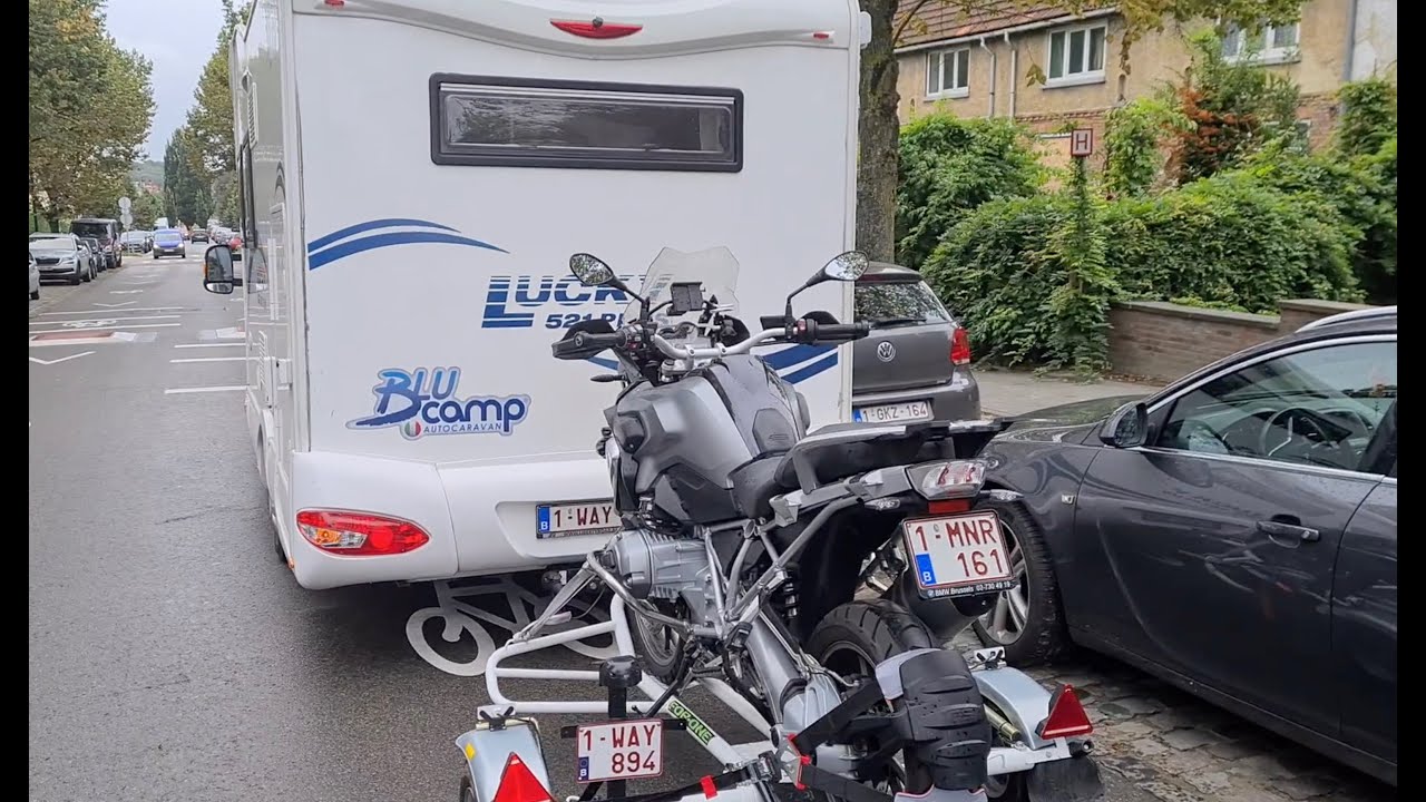 N° 53 Le grand départ pour 3 semaines avec le #CampingCar, la #Remorque et la #Moto.