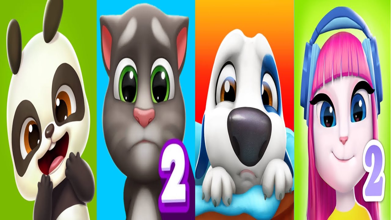 My Talking Panda 2 Vs My Talking Tom 2 Vs My Talking Hank 2 Vs My Talking Angela 2