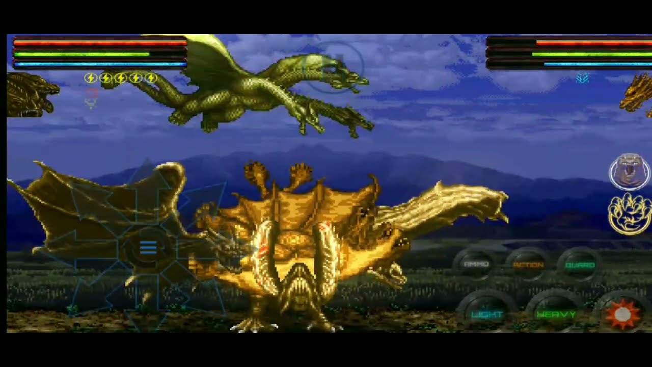 Godzilla omniverse คิงกิโดร่า(MV) Vs คิงกิโดร่า(เฮเซ)&คิงกิโดร่า(โชวะ)