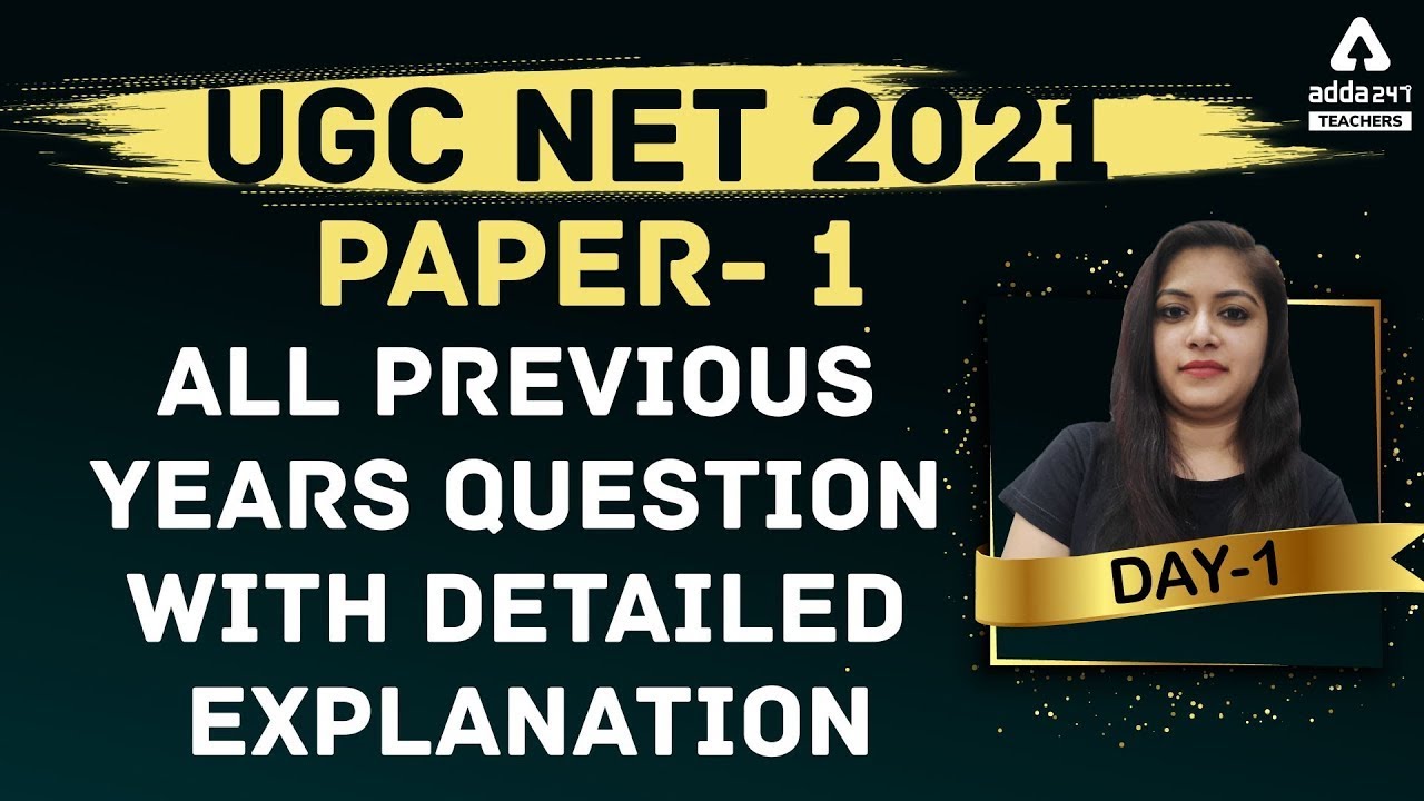 UGC NET 2021 Paper 1 | All Previous Year Questions #1