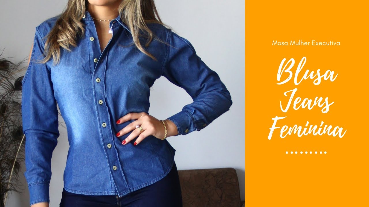 Moda Feminina - Modelos de Blusa Jeans