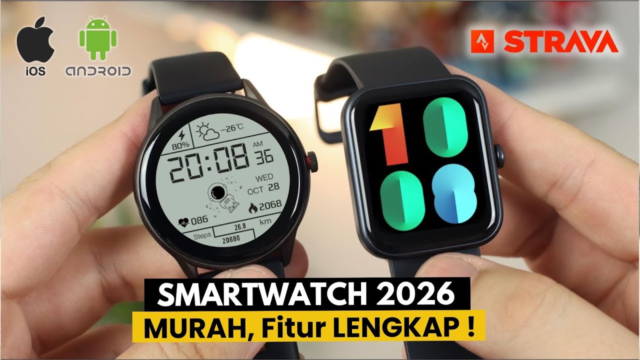 7 Smartwatch MURAH TERBAIK 2026 di BAWAH 1 JUTAAN Fitur Lengkap!