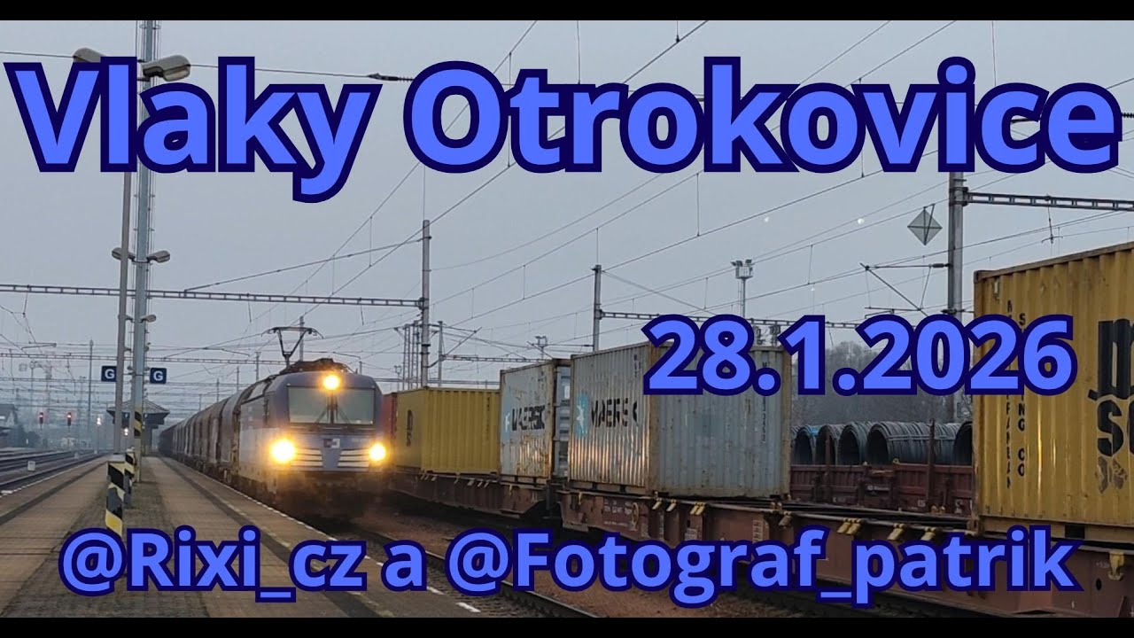 Vlaky Otrokovice 28.1.2026 (Mega úlovky a pozdravy) @fotograf_vlaku @Rixi_cz