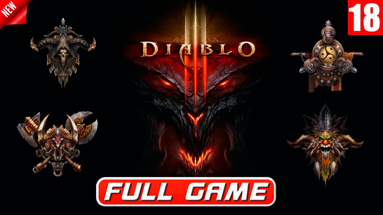 Diablo 3 - full walkthrough. Full Game. Полное Прохождение игры за 5 разных героев