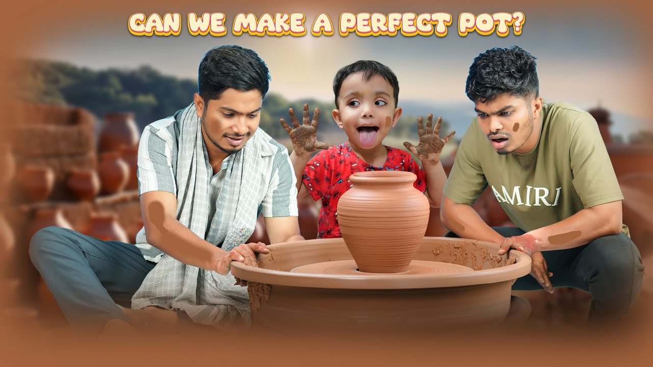 Our First Pottery Try! 🏺 Village Vibes & Full Fun with Nirav🔥