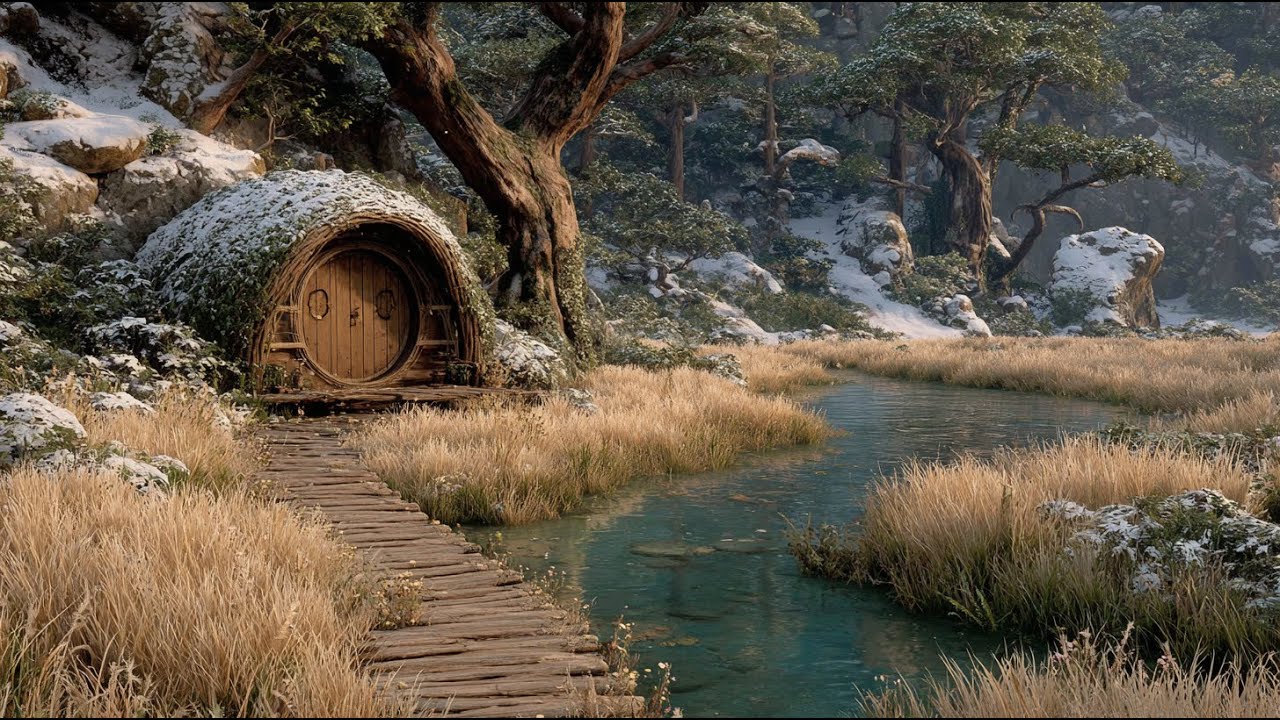 Snow & Reeds of Rivervale | Medieval Fantasy Music & Animated Ambience