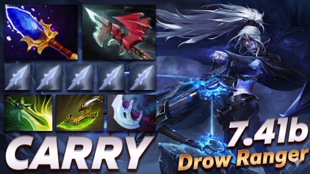 Drow Ranger Safe Lane | 7.41 b | Pos 1 | Dota 2 Gameplay