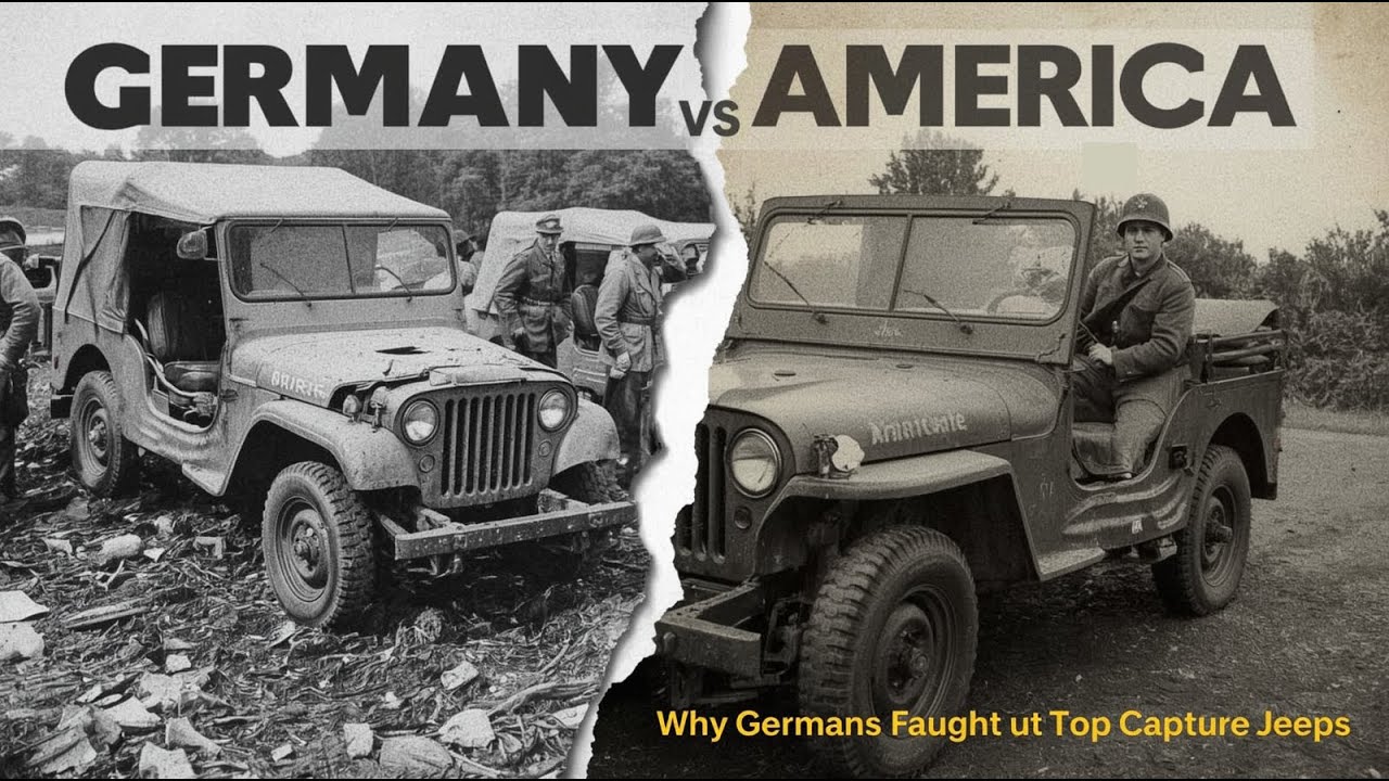 German Soldiers Fought to Capture American Jeeps While Their Own Vehicles Failed - WWII