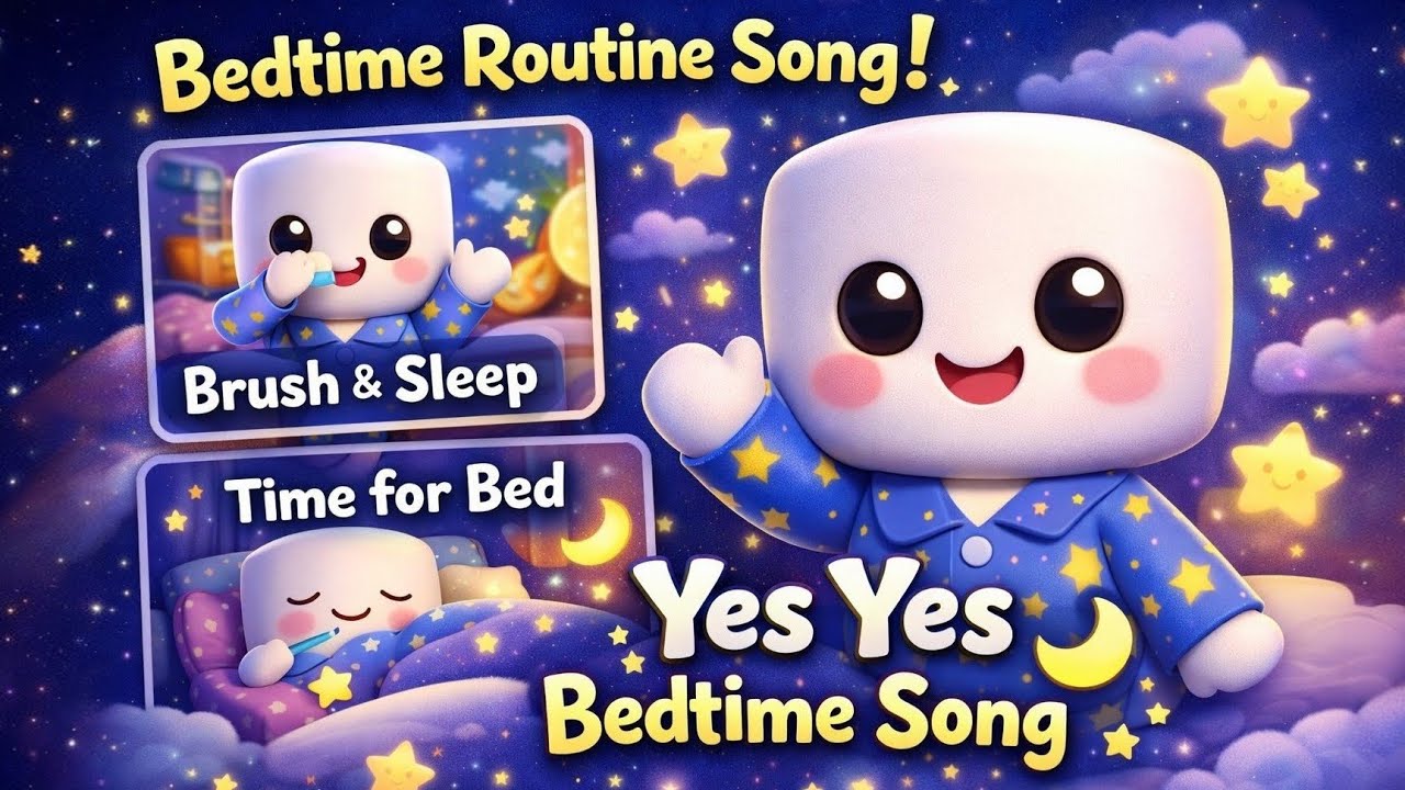 Yes Yes Bedtime Song 🌙 | Lullaby for Kids | MiniMello Kids