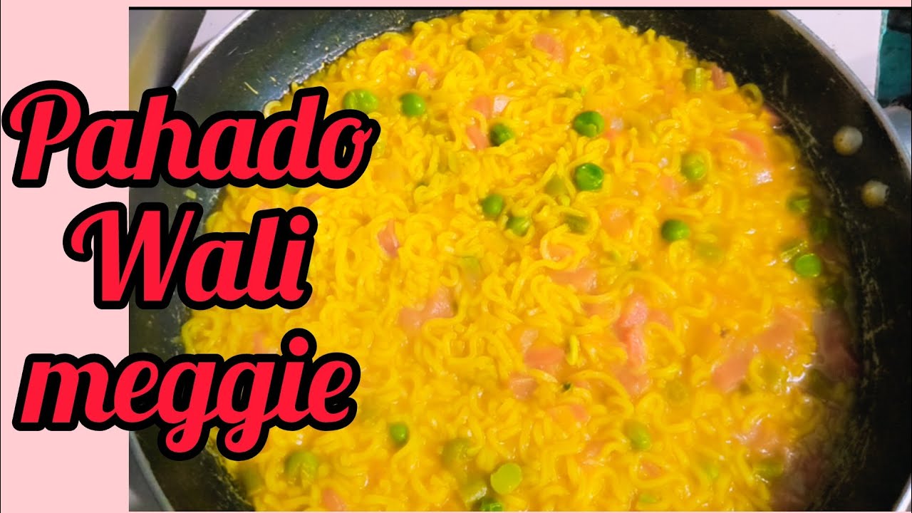 आज घर पर ही बनाई पहाड़ों वाली मेग्गी 😋😋