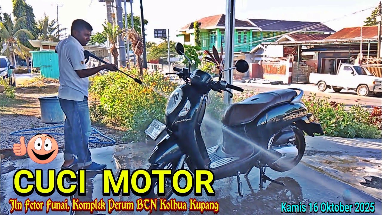 Kamis 16 Oktober 2025.                                          Cuci Motor