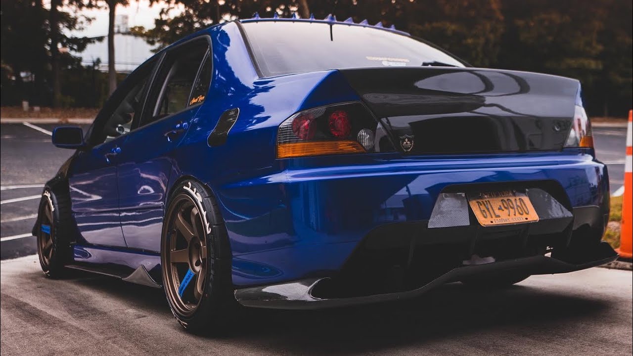 Mitsubishi Evo 8 | Volk TE37 SL Wheels | Tire Sticker Install