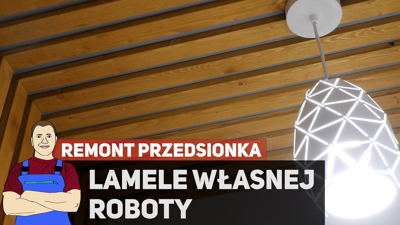 Lamele własnej roboty - remont korytarzyka