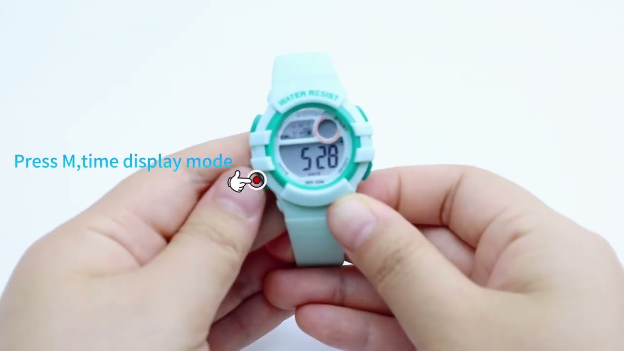 Kids Digital Watch to Set Instruction Manual