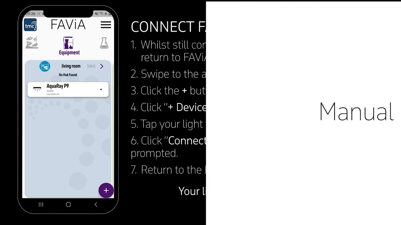 Let's set up the AquaRay using Favia our New App.