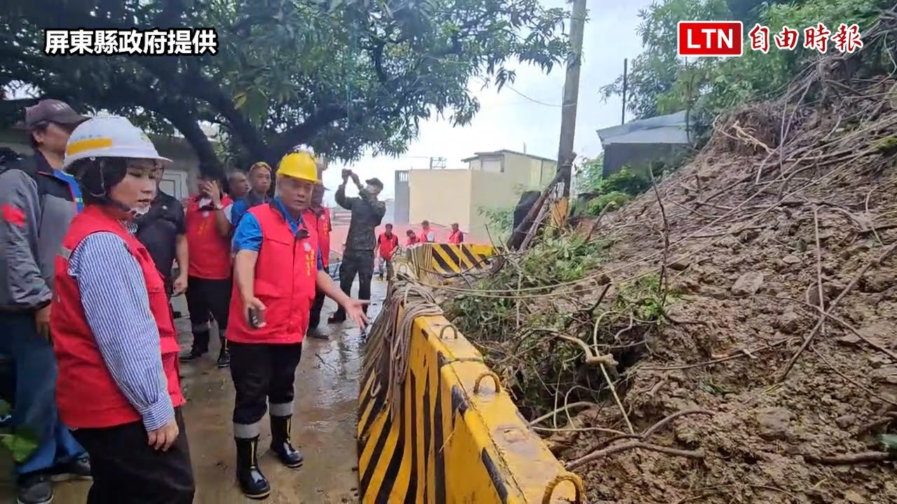 1年雨量6天下完！屏東縣山區急撤離逾800人（屏東縣政府提供）