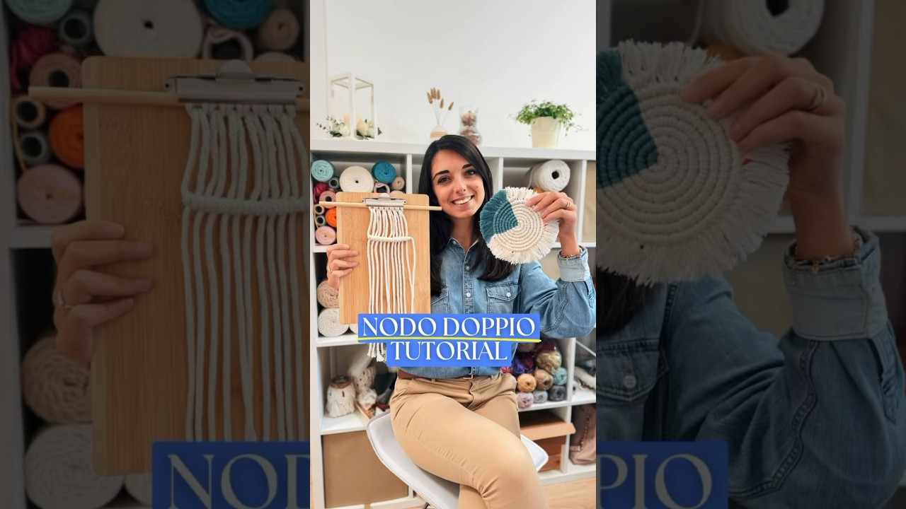 Nodo Doppio (Tutorial di Macram&egrave;)✨