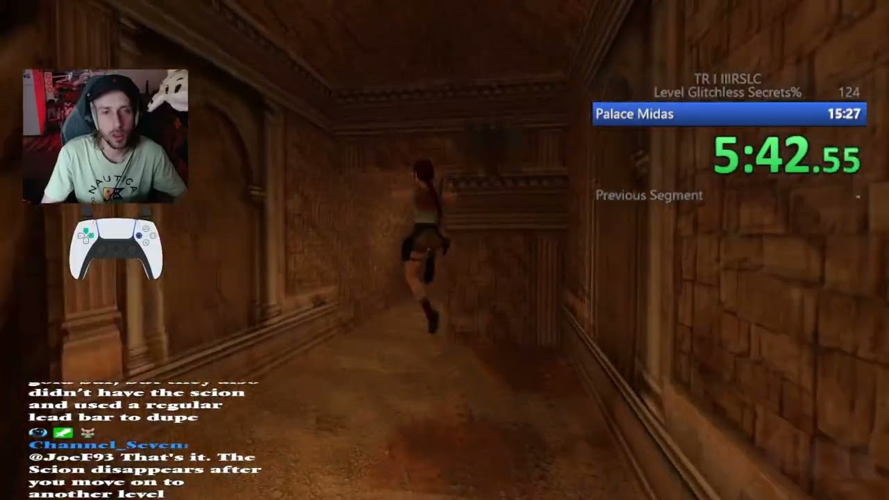 TR1R Palace Midas Secrets% Glitchless 10:25.02