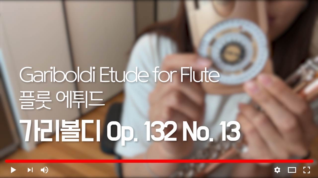 가리볼디 플룻 에튀드 Op. 132 No. 13 in b minor / Gariboldi Flute Etude Op. 132 No.13