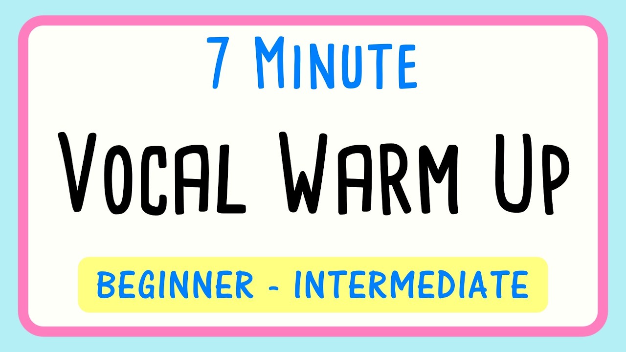 7 Minute Vocal Warm Up Female | Beginner to Intermediate Singers
