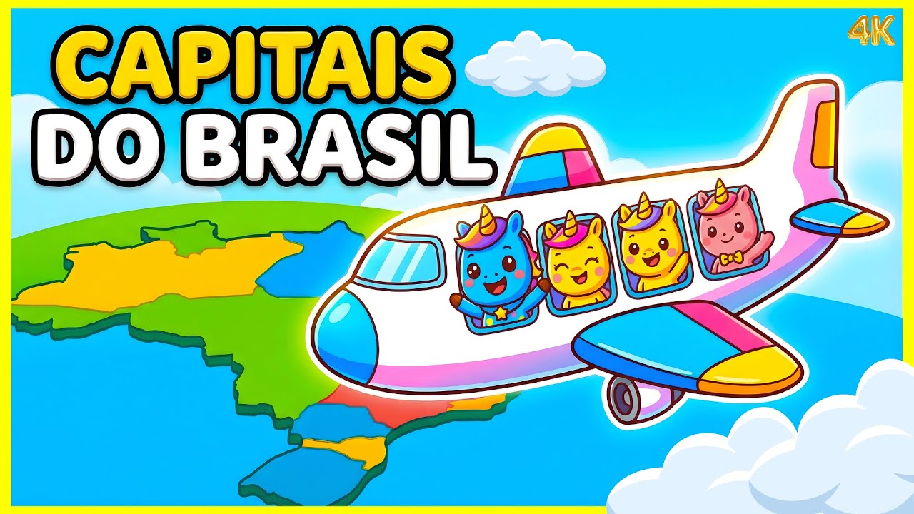 Capitais do Brasil 🌎✈️ | Aprendendo brincando e cantando! Unicórnio Pipadinho