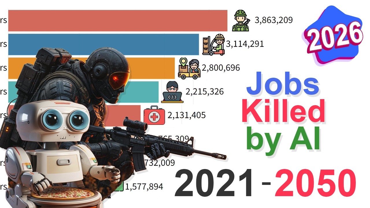 What Jobs Will AI Kill First? Data from 2021 to 2050