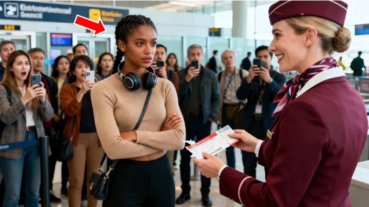 Flight Attendant Tears Up Black Girl’s Ticket — Unaware Her Dad Owns the Airline...