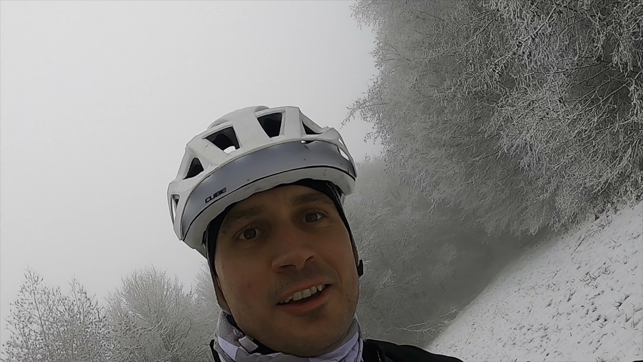 Der "Mountaibike Rundweg 1" in der Rhön - im Winter