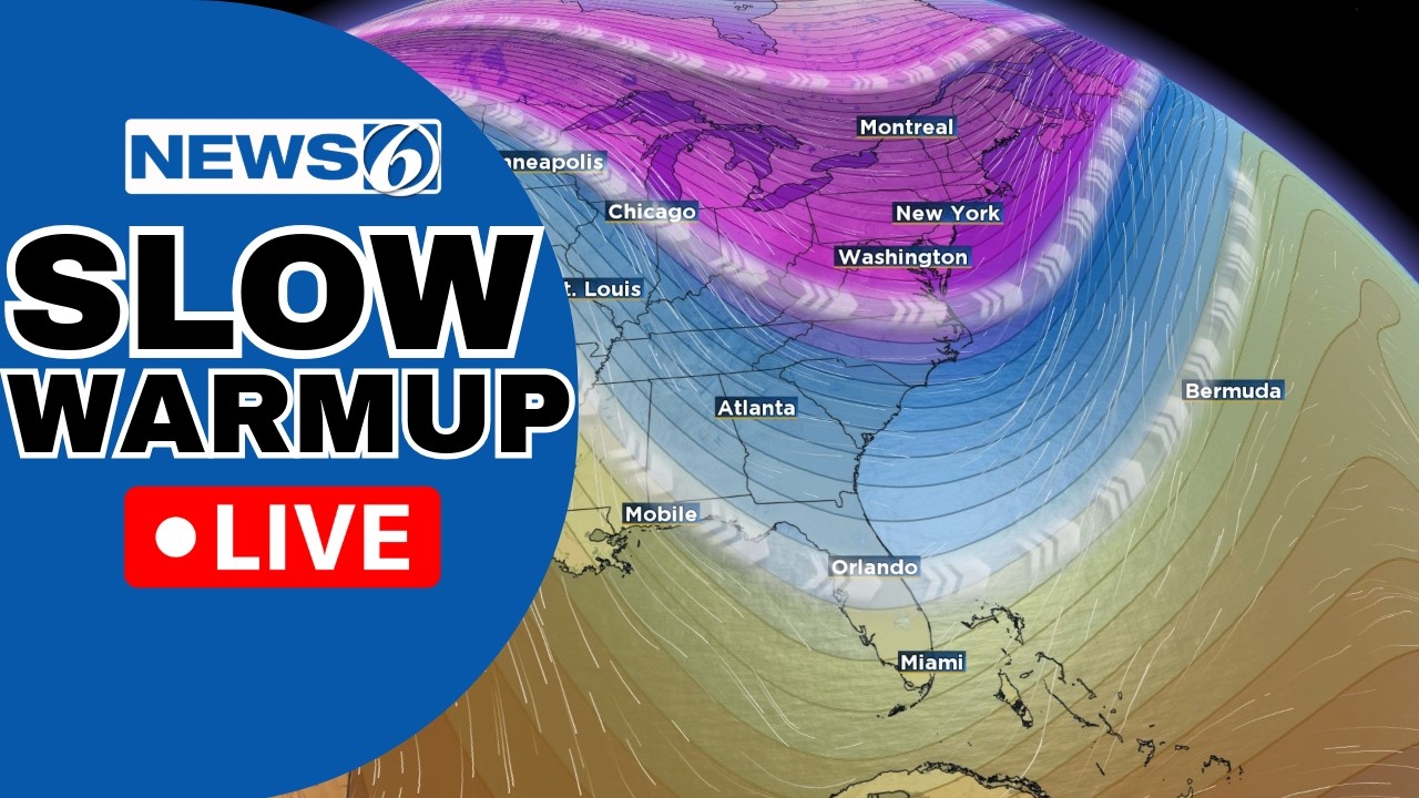 🔴NEWS 6 WEATHER LIVE AT 9:30 | Gradual Warmup Coming Back To Florida After Cold Stretch