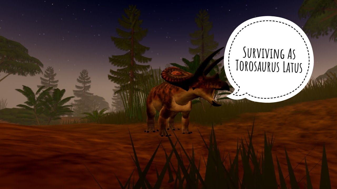 Surviving As Torosaurus Until I Die | Roblox Dinosaur World Mobile
