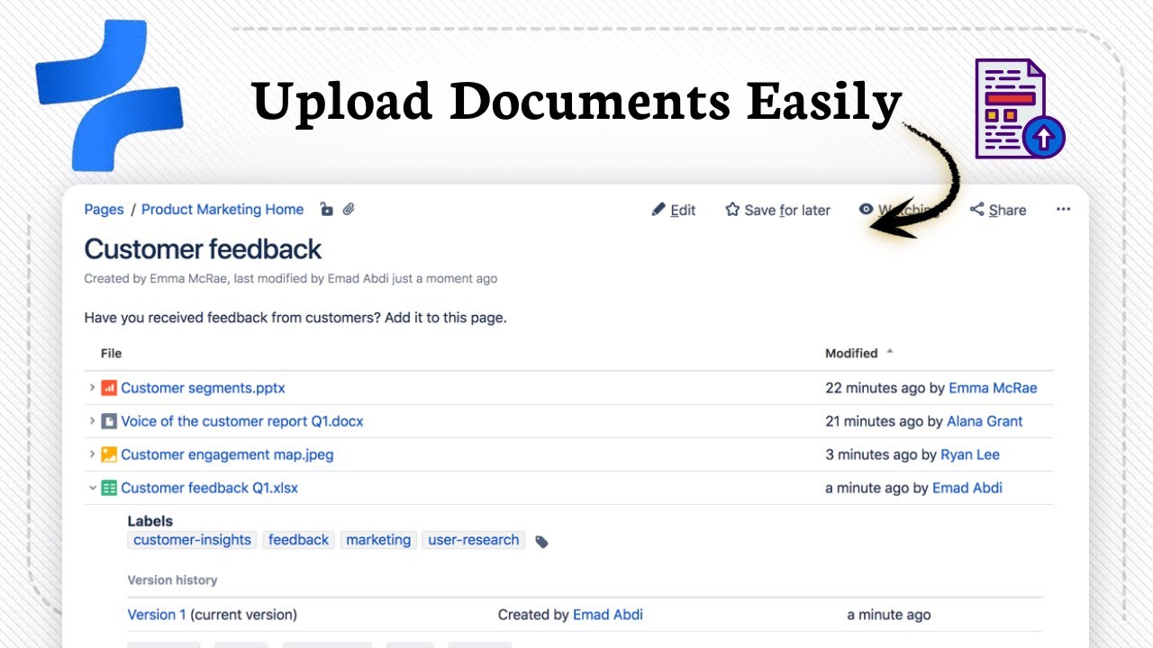 How to UPLOAD DOCUMENTS In Confluence PAGE