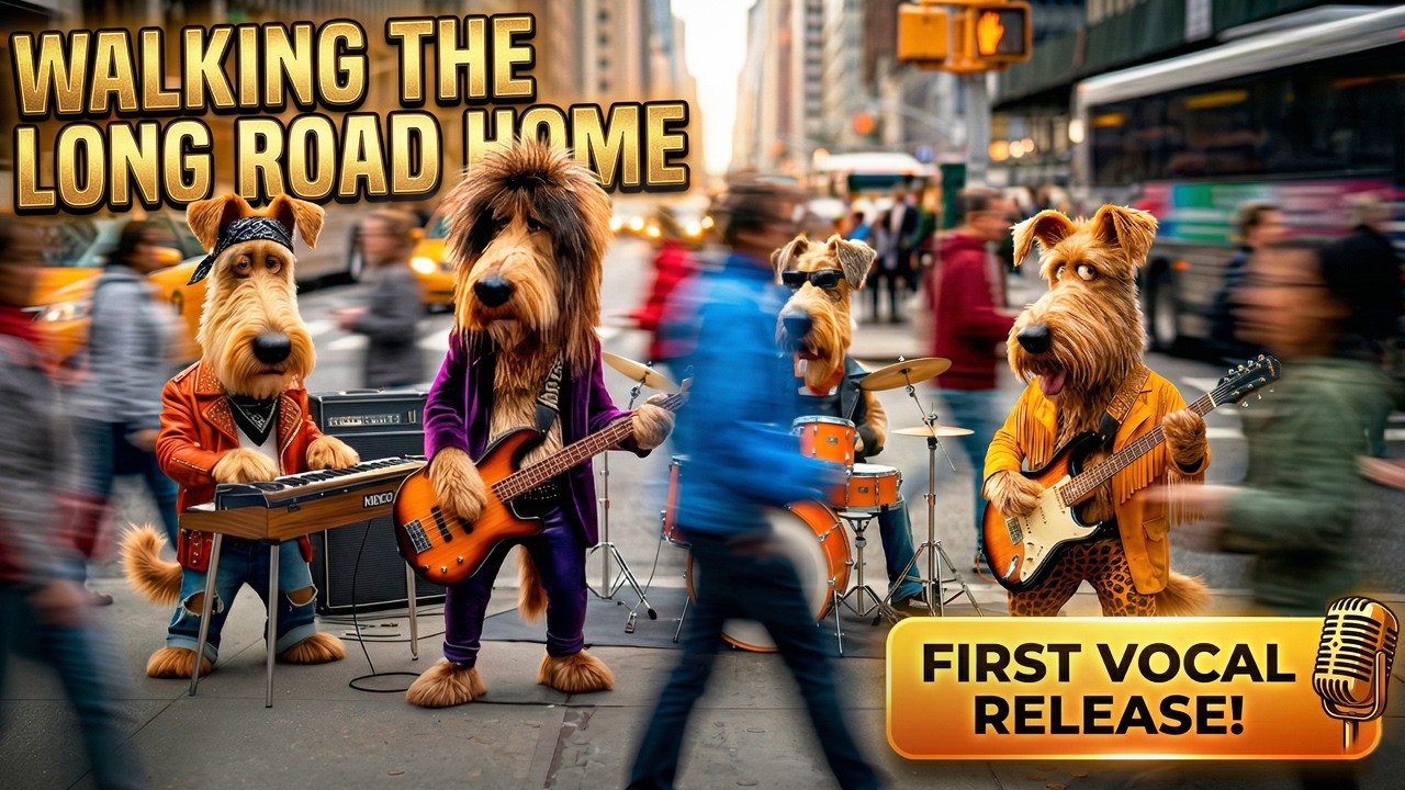 👉 Our First Song With Lyrics | Walking the Long Road Home - Stray Dogs Rockers